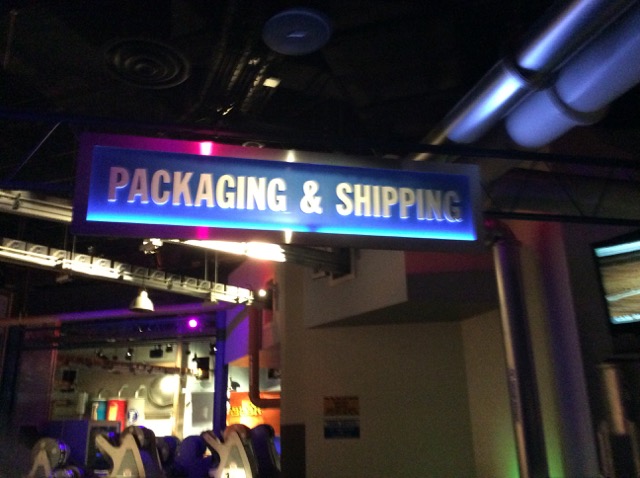 Photo of the Packing & Shipping section of the ride